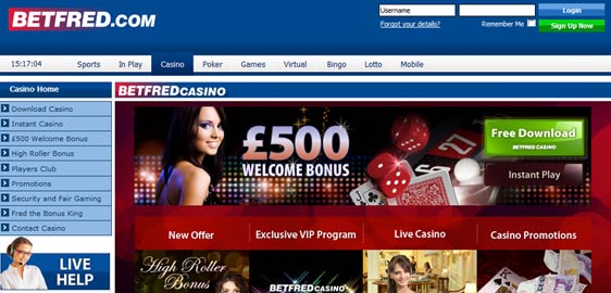 Betfred Casino Offer