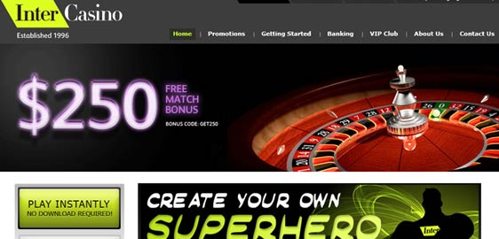 Intercasino Casino Offer
