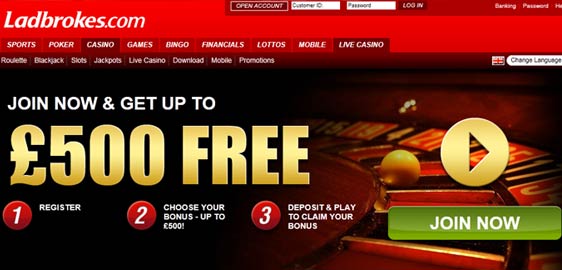 Ladbrokes Casino Offer